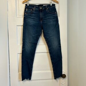 Ag-Ed High Rise Skinny Blue Women's Jeans